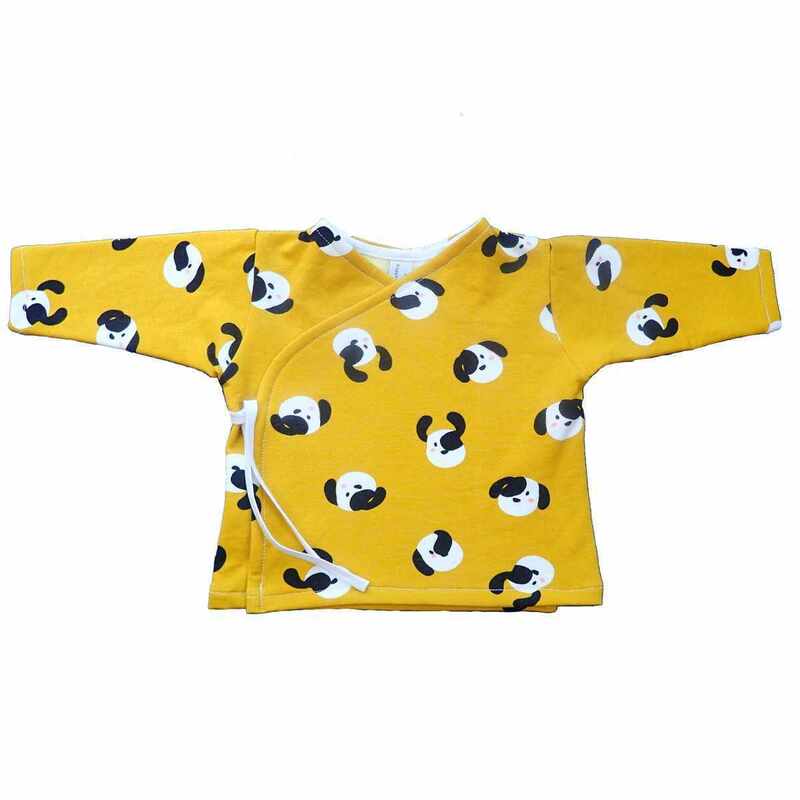 Brassière bébé motif chien made in France