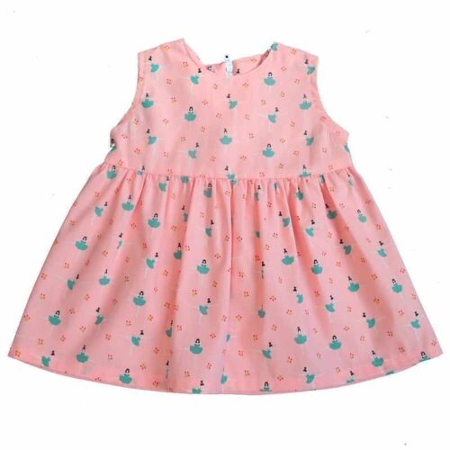 Robe bébé rose sans manches danseuses