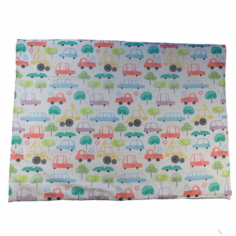 Couverture ouatinée voitures multicolores