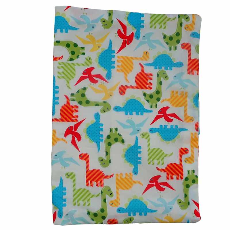 Protège carnet de santé ivoire dinosaures multicolores
