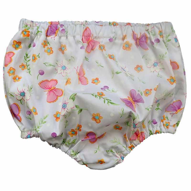 Bloomer blanc motif fleurs et papillons