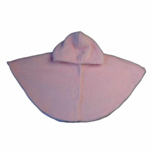 Cape poncho doudou rose