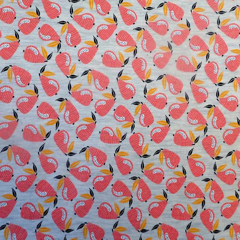 Sweat fille motif poires roses
