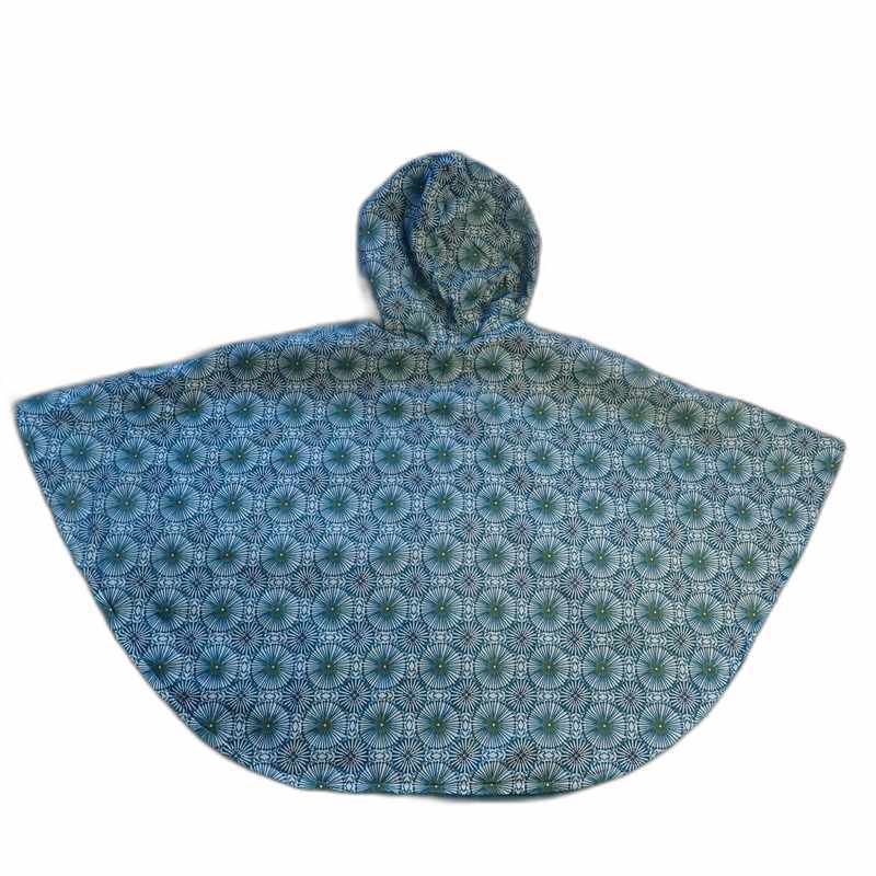 Cape poncho 24/36 mois imperméable rosaces