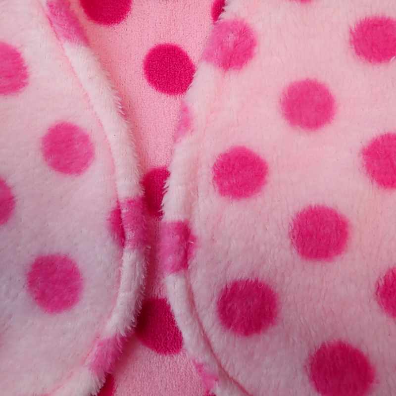 Boléro doudou polaire rose pois – Image 3