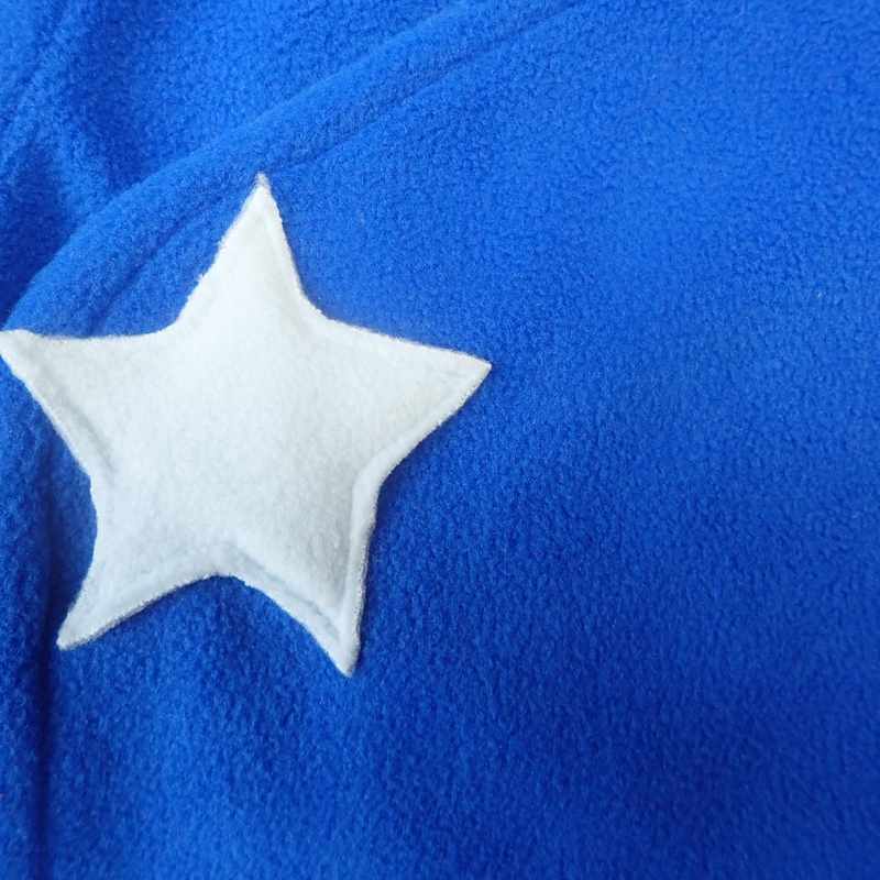 Gilet brassière bébé bleu vif étoiles – Image 3