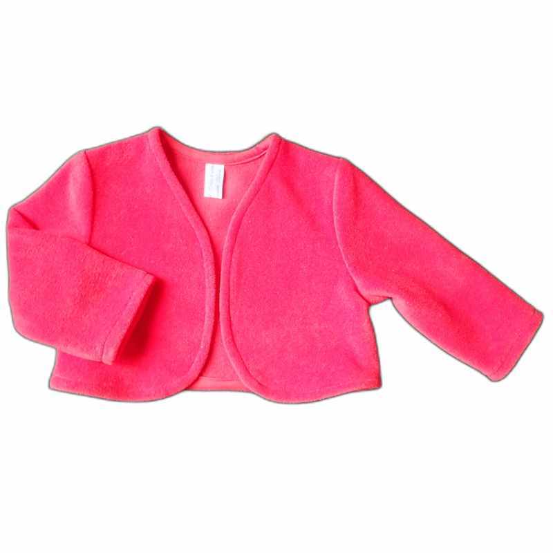 Boléro bébé polaire rouge