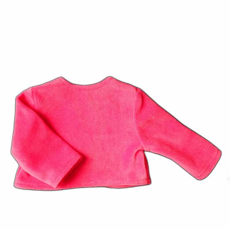 Boléro bébé polaire rouge – Image 2