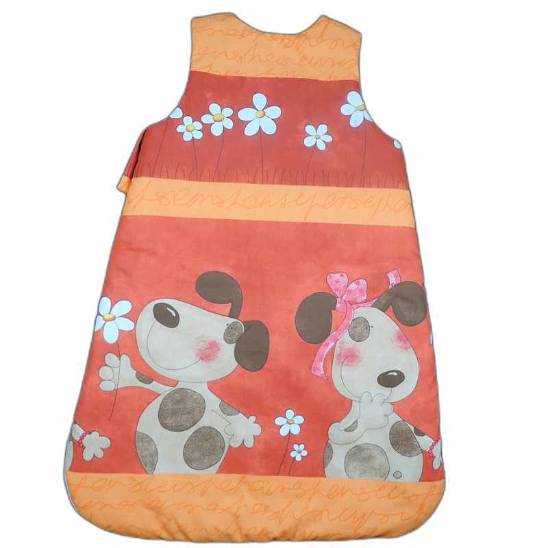 Gigoteuse orange motif grands chiens 0/6 mois – Image 2
