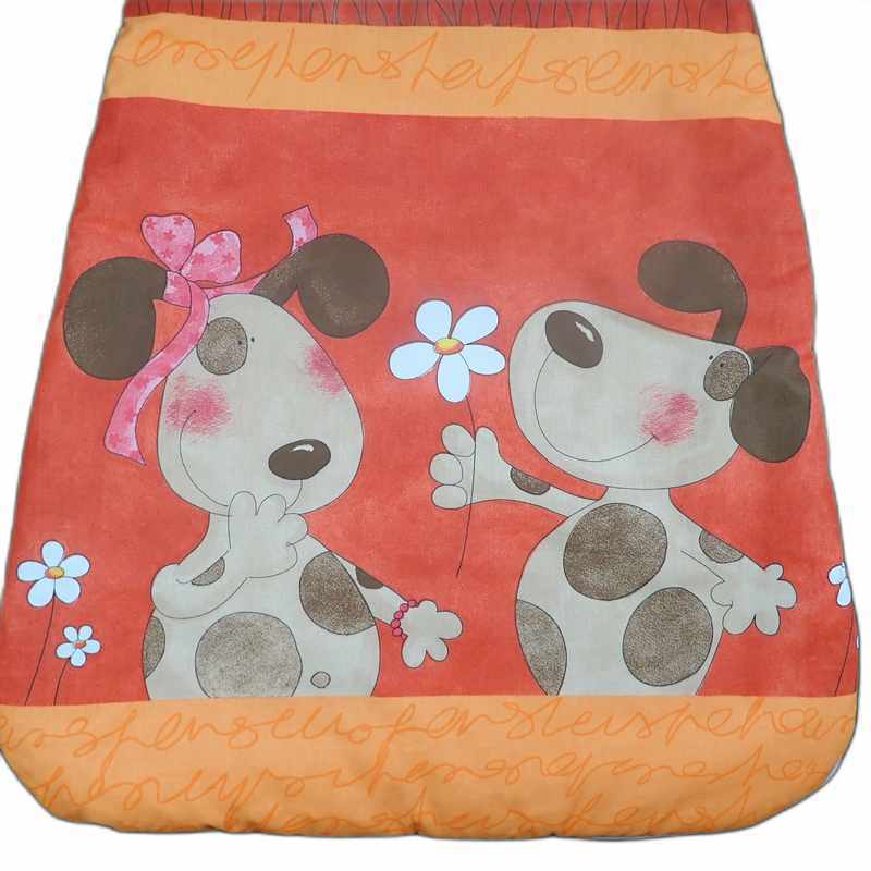 Gigoteuse orange motif grands chiens 0/6 mois – Image 3