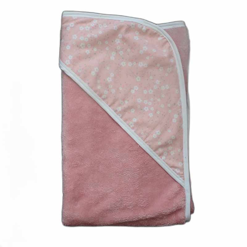Coffret naissance rose 5 pièces motif fleurs – Image 3