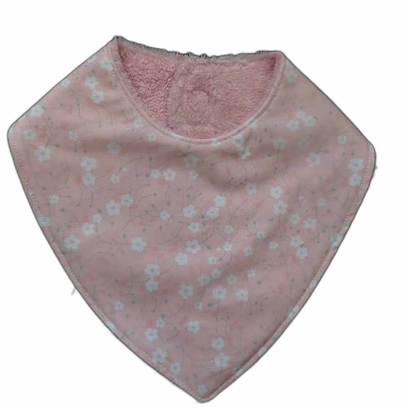 Coffret naissance rose 5 pièces motif fleurs – Image 4