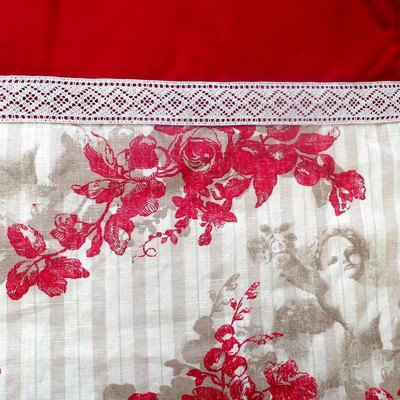 Gigoteuse bordeaux et ivoire motif anges 0/6 mois – Image 4